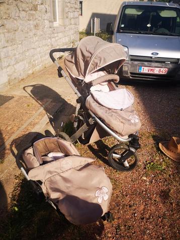 Cosy + poussette Noukie's modulable beige rose beschikbaar voor biedingen