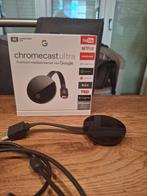 Chromecast Ultra 4K (google), Audio, Tv en Foto, Mediaspelers, Ophalen of Verzenden, Gebruikt, HDMI