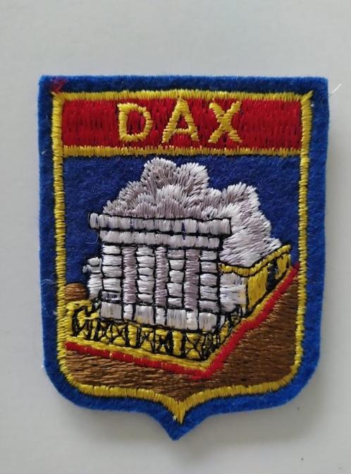 Ecusson / Patch vintage - Dax (plus grand) - France, Collections, Broches, Pins & Badges, Comme neuf, Bouton, Ville ou Campagne