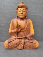 Houten Boeddha/Vitarka Mudra/Handgemaakt/Azië/40 cm, Huis en Inrichting, Ophalen of Verzenden, Nieuw