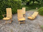 Tuinstoelen hout organisch design (verstelbaar), Ophalen