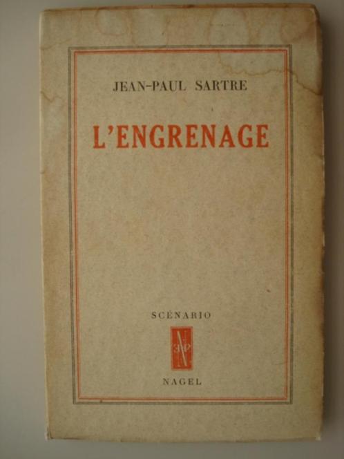 7. Jean-Paul Sartre L'engrenage 1948 Scénario Nagel, Livres, Littérature, Utilisé, Europe autre, Envoi