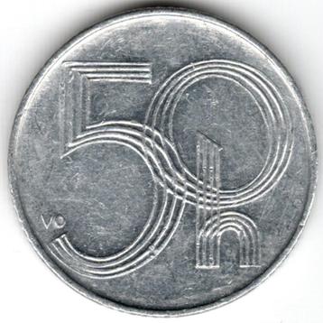 République tchèque : 50 Haleru 1996 KM#3.1 Ref 16060, Enlèvement ou Envoi, Autres pays, Monnaie en vrac