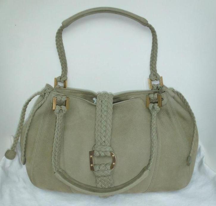 Delvaux Eugène PM santiag olive, Handtassen en Accessoires, Tassen | Damestassen, Gebruikt, Handtas, Groen, Ophalen of Verzenden