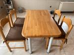 Keukentafel met 4 stoelen, Huis en Inrichting, Complete eetkamers, Gebruikt, Ophalen of Verzenden