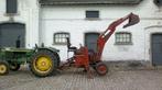 JCB graafmachine op landbouwframe voor tractor, Ophalen, Weidebouw