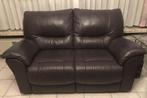 Lederen 2-zit zetel, Huis en Inrichting, Ophalen, Gebruikt, 150 tot 200 cm, Tweepersoons