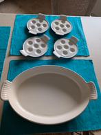 vuurvaste schotel en escargot pannetjes, Ophalen, Gebruikt, Overige typen