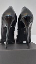 774C* 1969 sexy zwarte leren pumps met hoge hak (38), Kleding | Dames, Pumps, Verzenden, Zwart, Nieuw