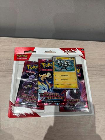 Pack Blister met 3 Boosters EV10 Rivalités Zeblitz SV10 beschikbaar voor biedingen