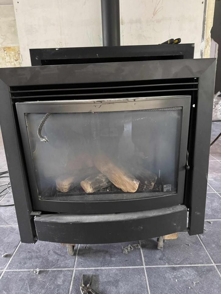 Te koop: gashaard Wellstraler met inox frame, Huis en Inrichting, Haarden, Gebruikt, Gashaard, Ophalen