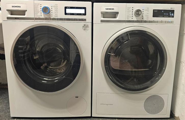 Siemens IQ 800 wasmachine + Siemens IQ 700 droogtrommel, Elektronische apparatuur, Was-droogcombinaties, Gebruikt, Ophalen