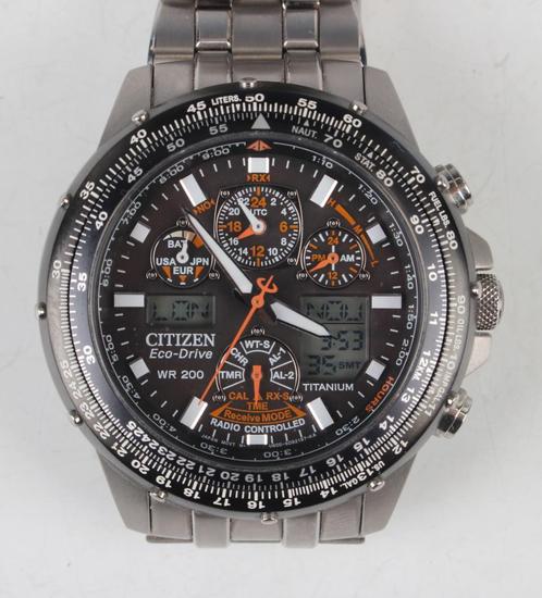 CITIZEN ECO DRIVE WR200 horloge, Handtassen en Accessoires, Horloges | Heren, Zo goed als nieuw, Polshorloge, Citizen, Staal, Staal