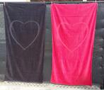 2 grote luxe strand/badlakens, NIEUW, Ophalen of Verzenden, Nieuw, Rood, Handdoek