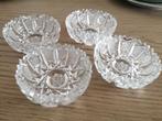 NIEUW 4 mooi geslepen kristallen schaaltjes, Ophalen of Verzenden