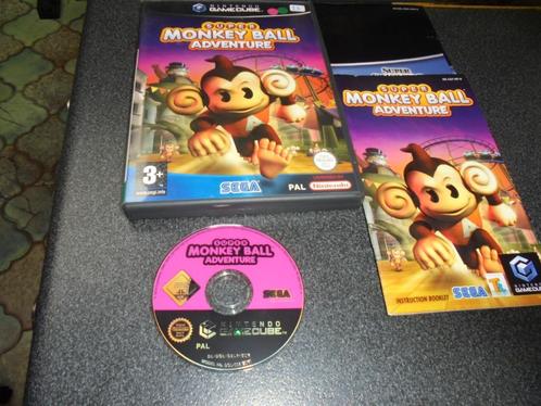 Game cube Super Monkey Ball Adventure (orig-compleet), Games en Spelcomputers, Games | Nintendo GameCube, Gebruikt, Avontuur en Actie