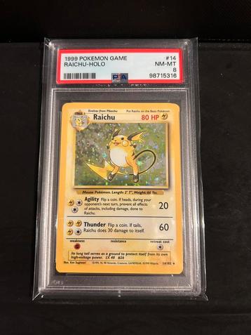 14/102 raichu psa 8 € 75,00 holo beschikbaar voor biedingen