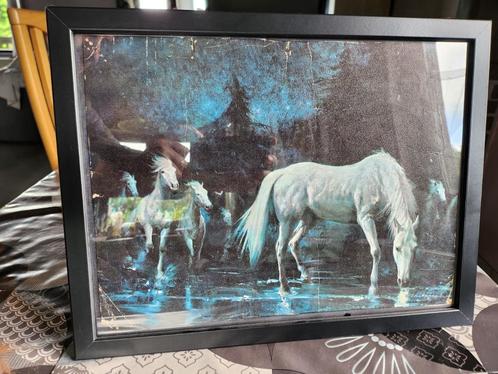 Tableau Palmero de Gregorio - peinture chevaux, Antiek en Kunst, Kunst | Schilderijen | Modern, Ophalen of Verzenden