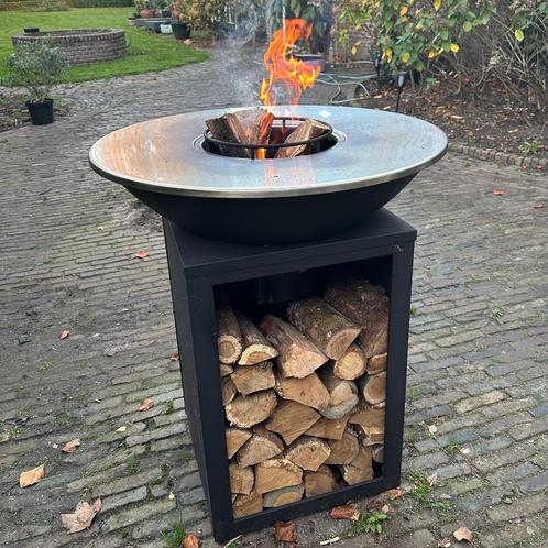 BBQ Plancha Amigo met wokring en RVS Bakplaat 67Ø Nieuw, Jardin & Terrasse, Barbecues au charbon de bois, Neuf, Avec accessoires