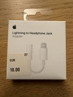 Adaptateur Apple Lightning to Jack (officiel Apple), Télécoms, Apple iPhone, Fil ou câble, Neuf