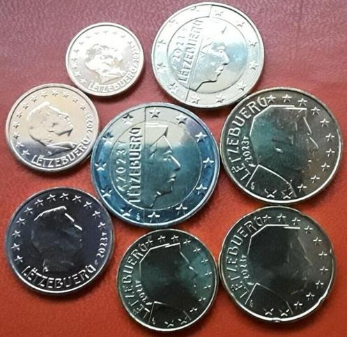 Luxemburg 2023 - UNC serie 1 cent t/m 2 euro, Postzegels en Munten, Munten | Europa | Euromunten, Setje, Luxemburg, Ophalen of Verzenden