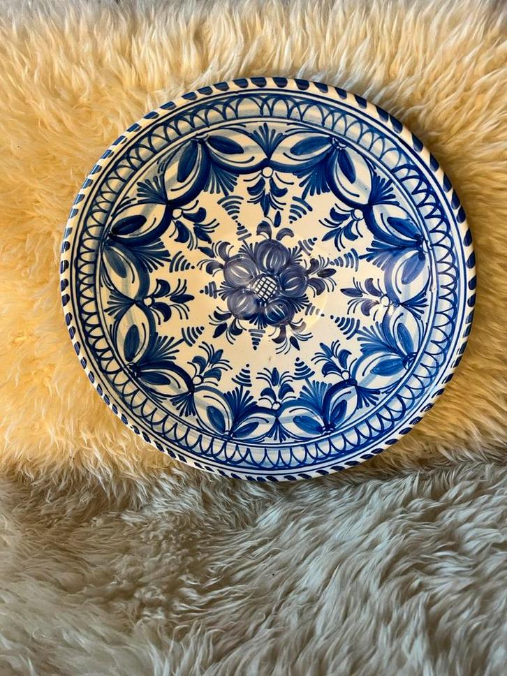 Antiek Delfts Blauw bord 18e eeuw, Antiek en Kunst, Antiek | Wandborden en Tegels, Ophalen