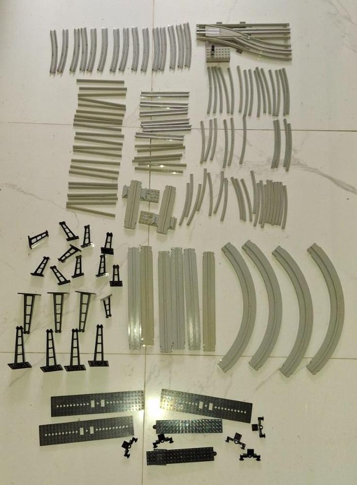 ZEER GROTE PARTIJ vintage lego rails SPACE RAIL, Kinderen en Baby's, Speelgoed | Duplo en Lego, Gebruikt, Lego, Ophalen of Verzenden