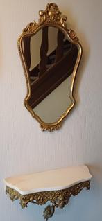kuifspiegel spiegel met console, Antiek en Kunst, Antiek | Spiegels, Overige vormen, Minder dan 100 cm, Minder dan 50 cm, Ophalen