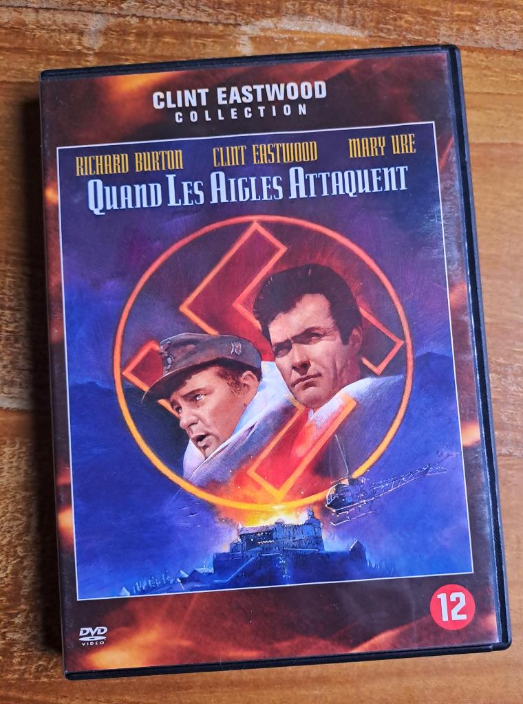 Quand les aigles attaquent - Richard Burton - Clint Eastwood, Ophalen of Verzenden, Gebruikt, Oorlog