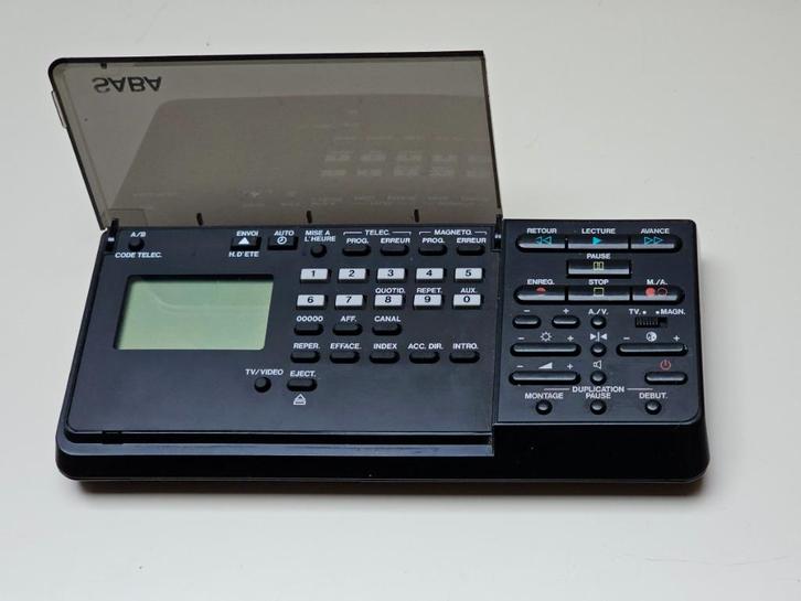 SABA TV Video Vintage Design Afstandsbediening, Audio, Tv en Foto, Afstandsbedieningen, Gebruikt, Origineel, Mediaspeler, Tv, Vhs