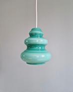 Space Age hanglamp in blauw/groene opaline, 1960, Antiek en Kunst, Ophalen of Verzenden