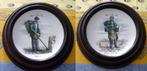 2 assiettes cadre bois "Les Vieux Métiers de Paris" Seltmann, Enlèvement ou Envoi, Comme neuf
