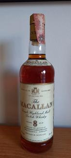 Whisky Macallan 8 years old - b. 1980s - 75cl, Collections, Vins, Autres régions, Enlèvement ou Envoi, Pleine, Comme neuf