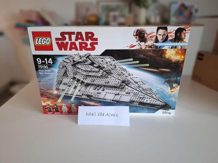 Lego 75190 First Order Star Destroyer Sealed!, Enfants & Bébés, Jouets | Duplo & Lego, Comme neuf, Lego, Ensemble complet, Enlèvement
