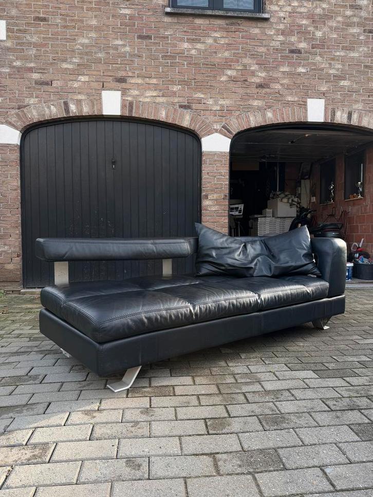 Formenti Echt Leder Modern Design Sofa, Huis en Inrichting, Zetels | Zetels, Gebruikt, Rechte bank, 200 tot 250 cm, 75 tot 100 cm
