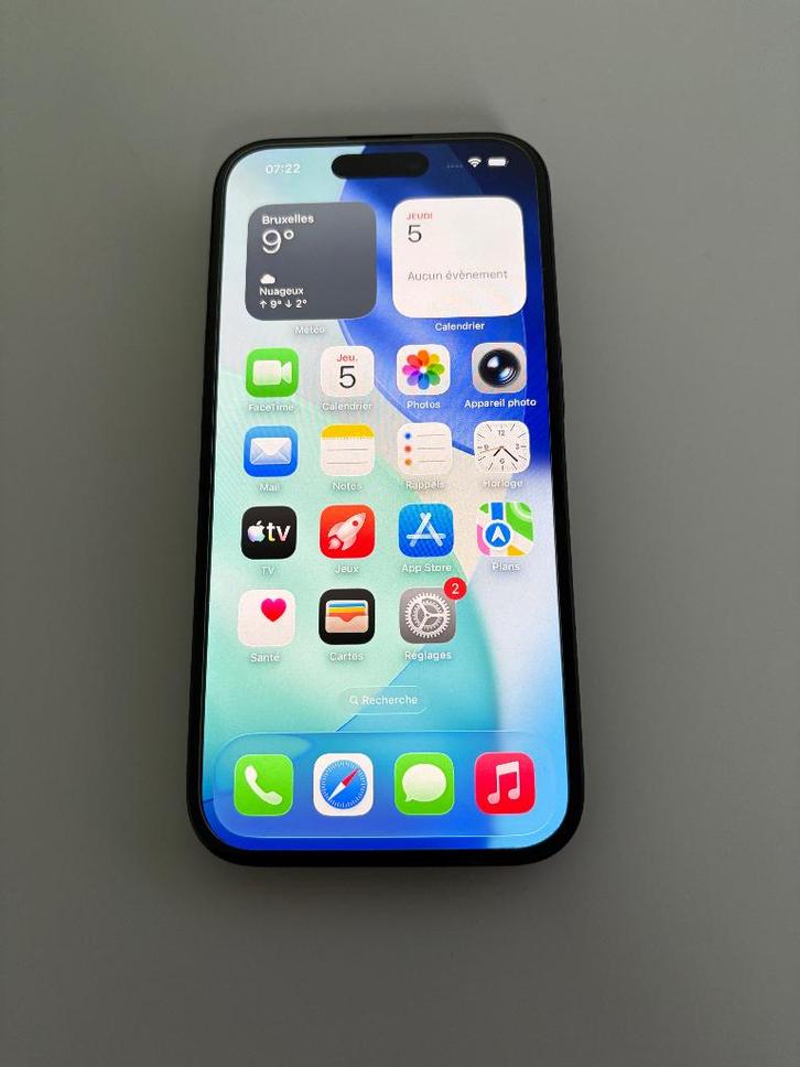 Iphone 16, Télécoms, Téléphonie mobile | Apple iPhone, Comme neuf, 128 GB, Sans abonnement, Sans simlock, iPhone 16, Noir, Enlèvement ou Envoi