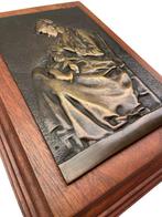 Plaque murale en bronze attribuée à Alexandre Charpentier, Antiquités & Art, Enlèvement ou Envoi, Bronze