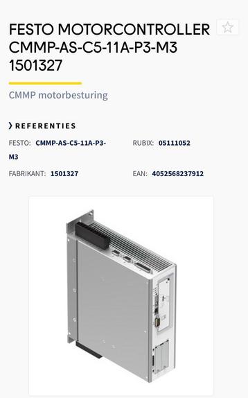 FESTO MOTORCONTROLLER CMMP-AS-C5-11A-P3-M3 1501327