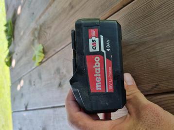 Batterij accu metabo 18v li power 4 ah beschikbaar voor biedingen