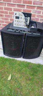 Kleine PA jb systems speakers , mix, amp, micro, Ophalen, Gebruikt, Minder dan 500 watt, P.A.