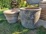 Collectie grote bloempotten/bakken, Tuin en Terras, Ophalen, Gebruikt
