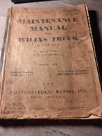Een oud boek 1942 Maintenance ., Verzamelen, Ophalen of Verzenden, Landmacht, Boek of Tijdschrift