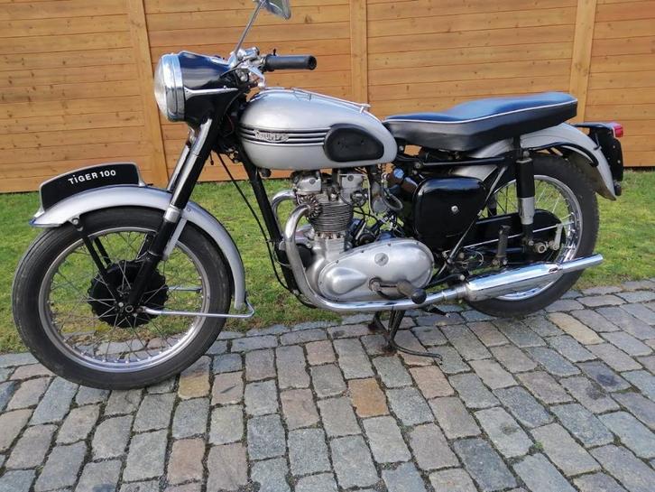 Triumph T 100 - Tiger 100, Motoren, Motoren | Oldtimers, Naked bike, 12 t/m 35 kW, 2 cilinders, Ophalen