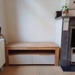 TV meubel - massif eik, Ophalen, Gebruikt, 100 tot 150 cm, Eikenhout