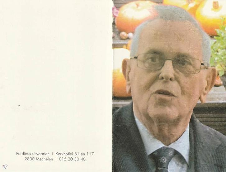 Senator Joos Somers 1936-2012, Collections, Images pieuses & Faire-part, Enlèvement ou Envoi