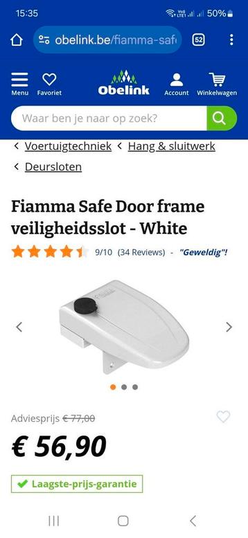 Fiamma Safe Door Frame ---nieuw---, Caravans en Kamperen, Ophalen of Verzenden, Nieuw