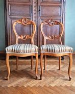 Set van 2 mooie Franse stoelen (Louis Philippe – 19de eeuw), Antiek en Kunst, Ophalen