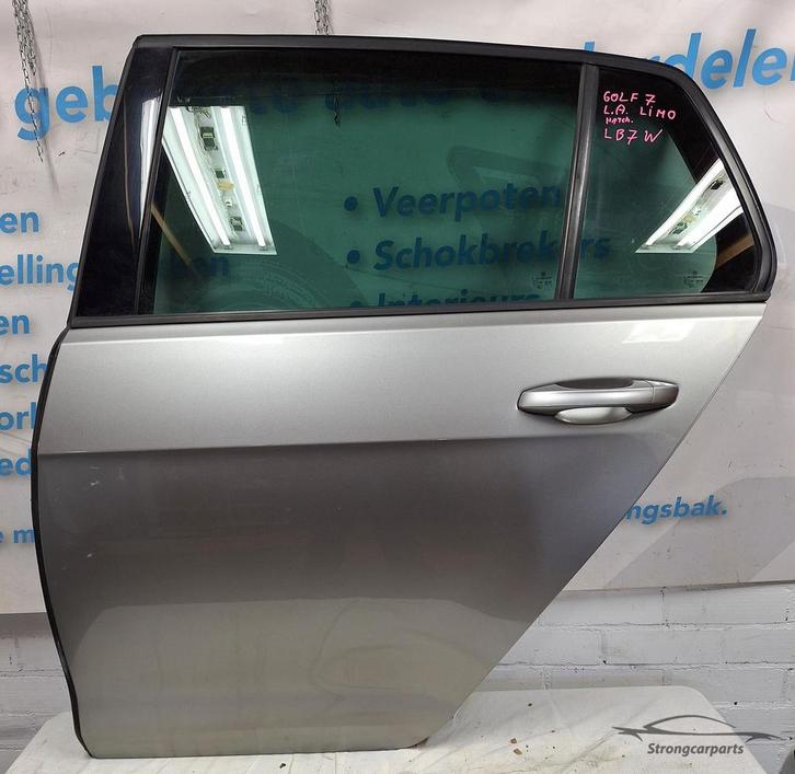 Deur Portier VW Golf 7 VII Hatchbak links achter kleur LB7W, Auto-onderdelen, Carrosserie, Deur, Volkswagen, Gebruikt, Ophalen of Verzenden