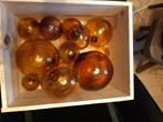 bruine glazen bollen, Ophalen of Verzenden