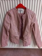 Lederen jas in oud roze, Ophalen of Verzenden, Zo goed als nieuw, Maat 38/40 (M), Roze